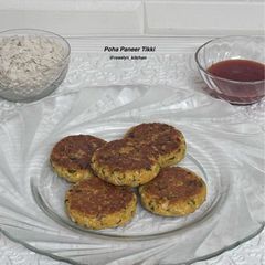 A picture of Poha Paneer Tikki | High-Protein Breakfast & Tea-Time Snack.