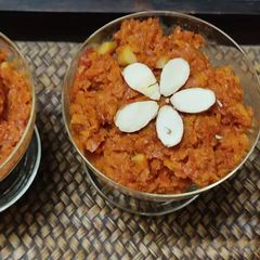 A picture of Gajar Ka halwa.