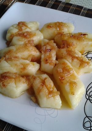Zdjęcie przepisu Kopytka z ciasta na kluski ślaskie i serem.