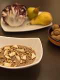 Risotto integrale al radicchio con pere e noci