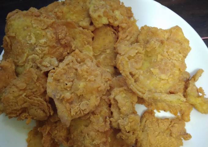 Spicy fake crispy chicken skin (kulit ayam krispi pedas)