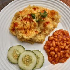 A picture of Mashed potatoes.
