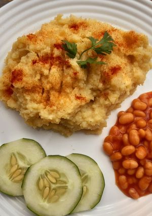 A picture of Mashed potatoes.