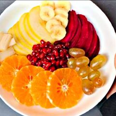 Mix fruit salad platter in lunch 😇 A picture of Mix fruit salad platter in lunch 😇.