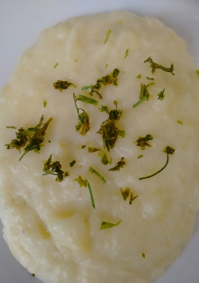 Una foto de Puré de papa cremoso
