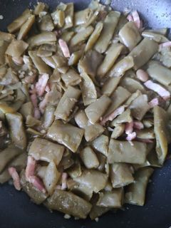 Una foto de Judías Verdes planas con Bacon