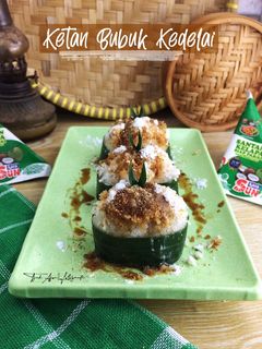 Foto resep Ketan Bubuk Kedelai Siram Juruh/Kinca