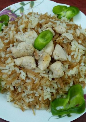 صورة لوصفة رز بشعيريه