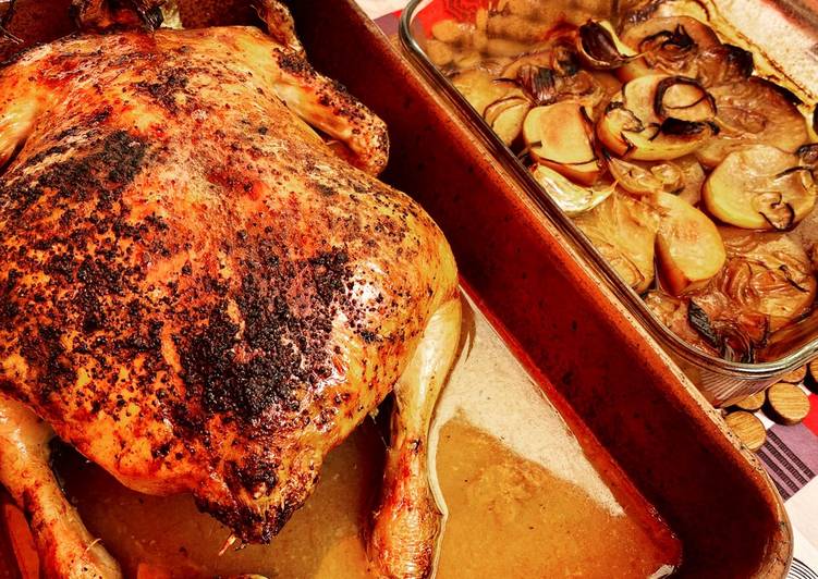 Pollo asado con cítricos