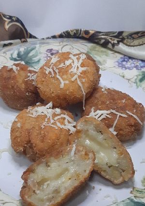 Foto resep Bola bola pisang keju