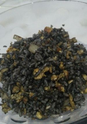 Foto resep Nasi goreng tinta cumi sederhana