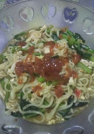 Foto resep Mie Instan Barbeque Simple