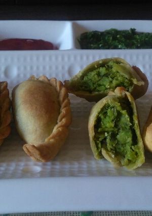 A picture of Airfried Green Peas Ghughara.