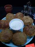 Aalu masala puri you can enjoy this curd or tea