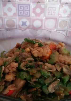 Foto resep Tumis pare rebon