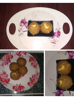 मखाने, गोंद के लड्डू (makhane gond ke ladoo reicpe in Hindi) रेसिपी मुख्य फोटो