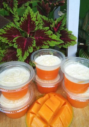 Foto resep Puding mangga creamy 💛