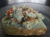 Escabeche de pollo con pan casero