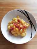 Potato Gnocchetti with Pumpkin Cream, Ricotta, and Crispy Speck
