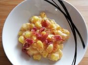 Una foto di gnocchi di patate