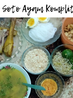 Foto resep Soto Ayam Kampung Komplit
