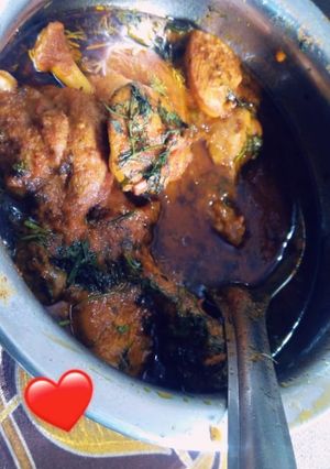 A picture of Hyderabadi chicken masala.