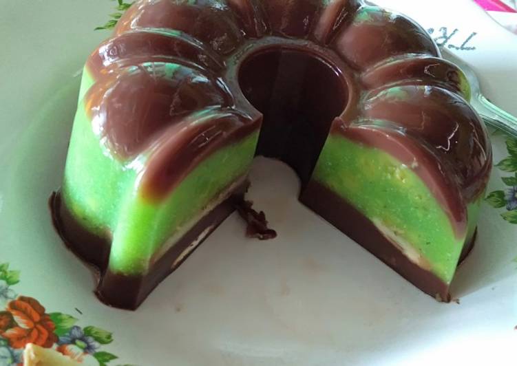 Resep Puding regal alpukat coklat | Cara Masak Puding regal alpukat coklat Yang Lezat