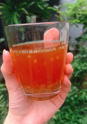 Hình của món Trà chanh leo hạt é.