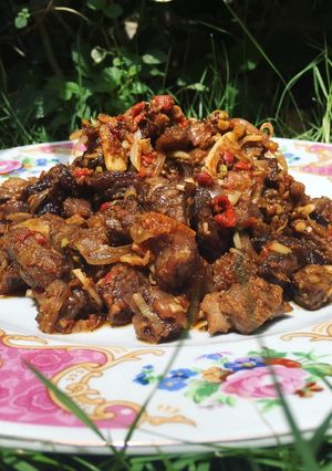 Foto resep Daging Bumbu Bawang Pedas