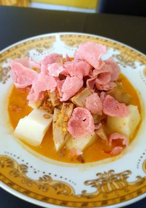 Foto resep Lontong Padang Gulai Cubadak