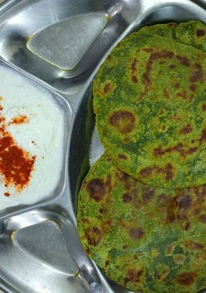પાલક પરાઠા (Palak Paratha Recipe In Gujarati) રેસીપી મુખ્ય ફોટો