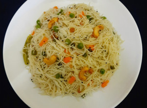 A picture of Vermicelli upma.