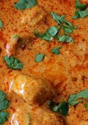 A picture of Rajasthani gatte ki sabzi.