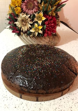 عکسی از دستور کیک خیس شکلاتی😋