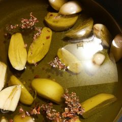 A picture of Poached Garlic Confit.