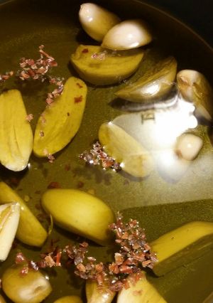 A picture of Poached Garlic Confit.