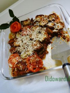 Foto resep Eastern Food: Terong Panggang Saus Daging | Moussaka