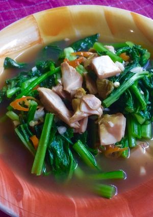 Foto resep Tumis Sawi Saos Tiram Pedas
