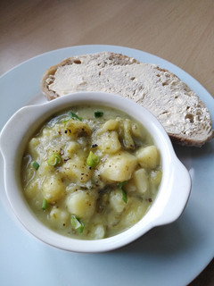 A picture of Vickys St Patricks Day Colcannon Soup, GF DF EF SF NF.