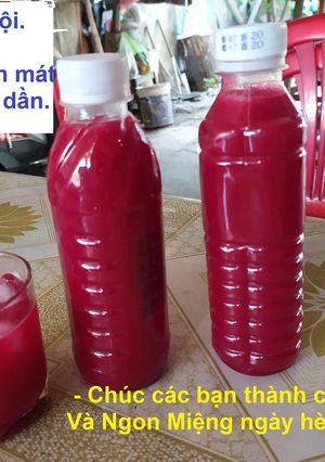 Hình của món Siro Thanh Long.
