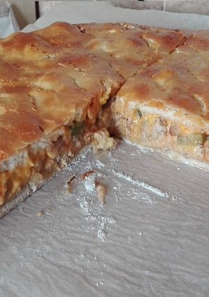 Sajtburger pizza recept fotója