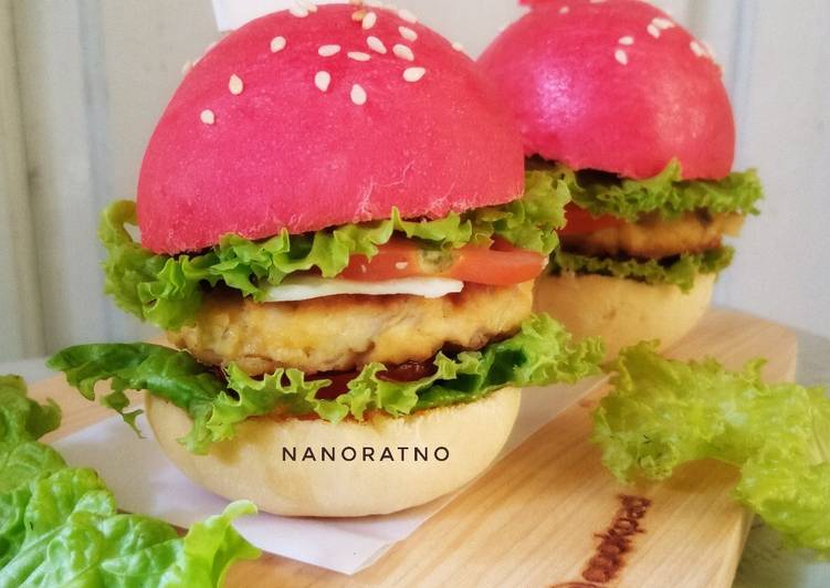 Burger Tempe Merah Putih