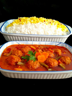 عکسی از دستور خورش لوبیا سبز و گوشت قلقلی 😋😍