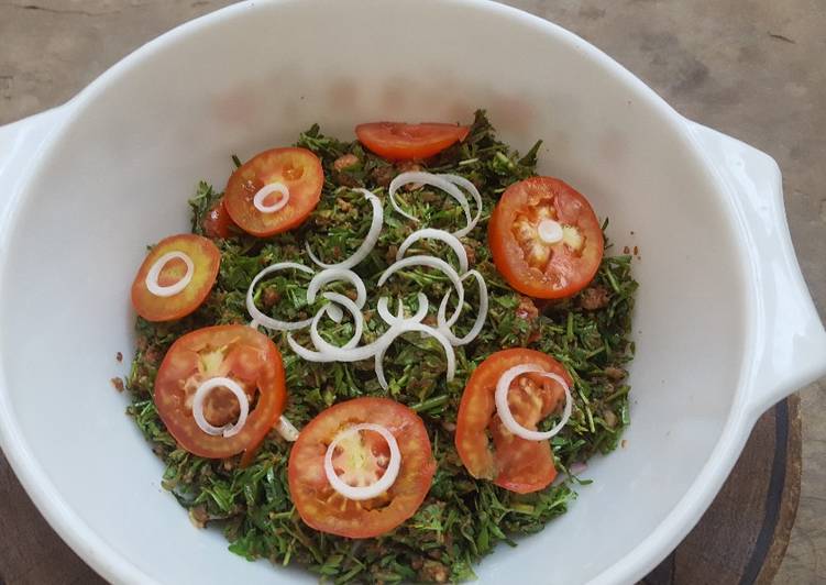 Recipe of Quick Cress leaves salad (Lansir)#Zoo Kano State#
