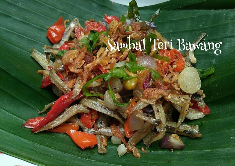 Resep Sambal Teri Bawang, Enak Banget