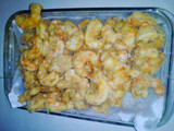 Langostinos con coco rallado