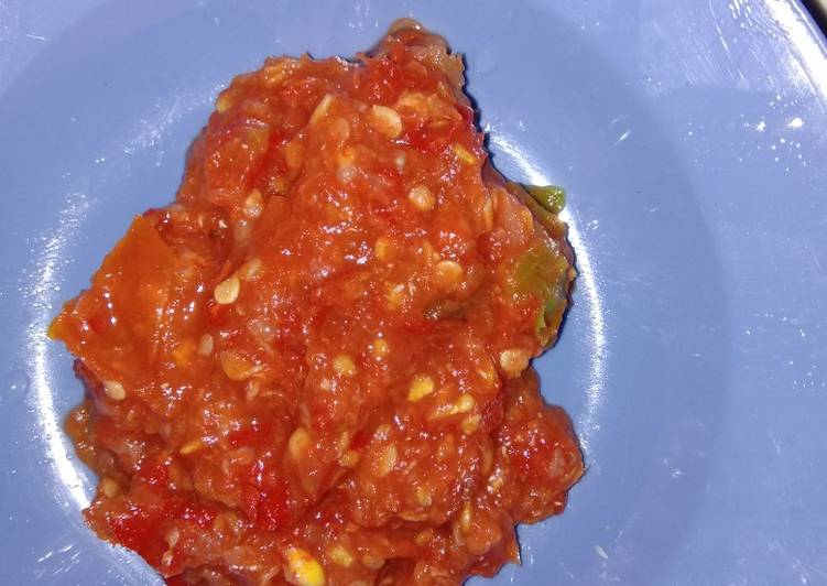 Resep Sambal rebus pemula dan simple yang Bikin Ngiler