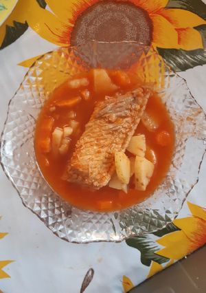 Una foto de Caldo de pescado