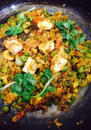 A picture of Shahi Gobi mater keema.