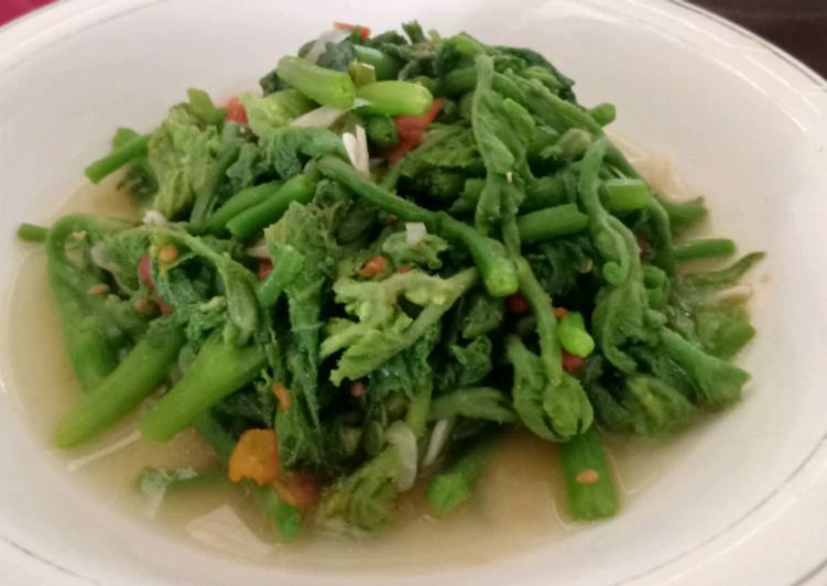 Resep Cara membuat Tumis Pucuk Labu, Lezat